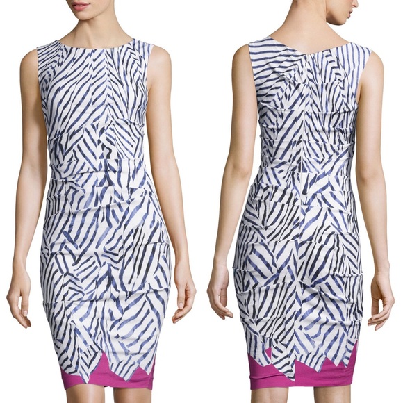 Nicole Miller Lauren Sailcloth Stripe Dress - Picture 1 of 5